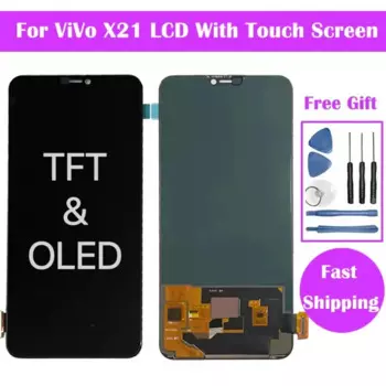 6,28 "новый оригинальный TFT и AMOLED ЖК-дисплей для Vivo X21, ЖК-дисплей, сенсорный экран, дигитайзер, замена в сборе для VIVO X21, дисплей