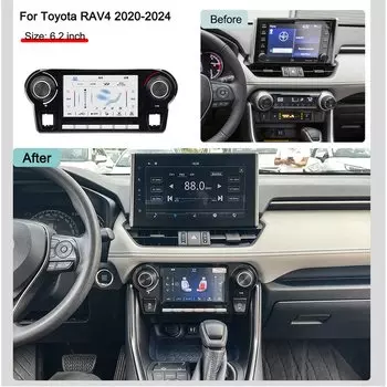 6,2 ''для Toyota RAV4 2020-2024 AC Pancel Air Touch ЖК-экран Управление состоянии климат доска