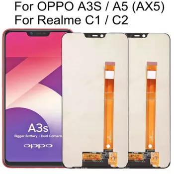 6.2 ЖК-дисплей для OPPO A5 PBAM00 A3S, ЖК-дисплей для Realme C1 C2 rmx008 A1603, ЖК-дисплей