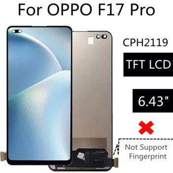 6,43 дюймовый TFT ЖК-дисплей для OPPO F17 Pro, ЖК-дисплей, запасные части для OPPO CPH2119 LCD