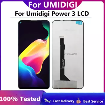 6,53 "100% новый протестированный ЖК-дисплей для Umidigi Power 3 ЖК-дисплей + сенсорный экран дигитайзер стеклянная панель Замена для power 3 + Инструменты