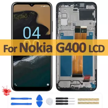 6,58 "Оригинальный ЖК-дисплей для Nokia G400 TA-1448 TA-1530 TA-1476, ЖК-дисплей, сенсорный экран, дигитайзер в сборе с рамкой, запасные части