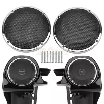 6,5 "гриль-бокс, крышка седельной сумки, крышка динамика, нижний вентилируемый обтекатель для Harley Touring Road King Electra Street Glide 1983-2020