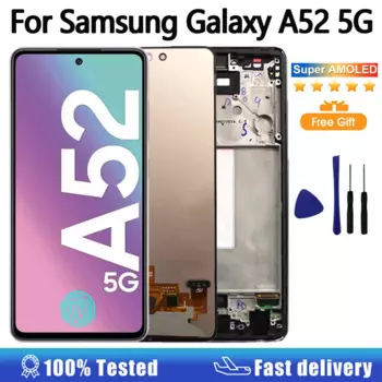 6,5 "OEM-дисплей для Samsung Galaxy A52 5G, ЖК-дисплей, дигитайзер сенсорного экрана, замена для Samsung A526 A526B A526F/DS
