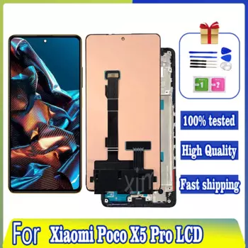 6,67 "AMOLED ЖК-дисплей для Xiaomi Poco X5 Pro 5G ЖК-дисплей с сенсорным экраном для Poco X5Pro 5G 22101320 Г 22101320 I Дигитайзер в сборе