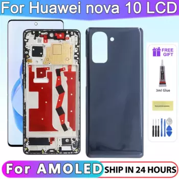 6,67-дюймовый дисплей для Huawei Nova 10, ЖК-дисплей с цифровым преобразователем сенсорного экрана в сборе для сенсорной панели Nova 10 NCO-AL00