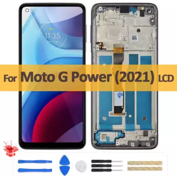 6,6 "Оригинальный ЖК-дисплей для Motorola Moto G Power (2021), ЖК-дисплей с сенсорным экраном, дигитайзер в сборе для Moto G Power 2021, Ремонт ЖК-дисплея