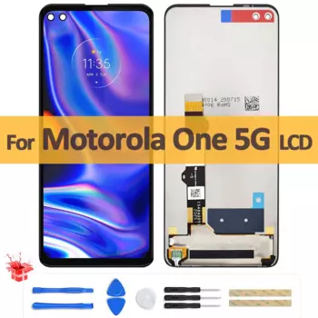 6,7-дюймовый оригинальный ЖК-дисплей для Motorola Moto One 5G, ЖК-дисплей с цифровым преобразователем сенсорного экрана в сборе для Moto One 5G, запасные части для ЖК-дисплея
