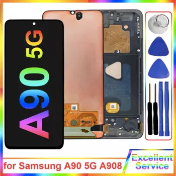 6,7-дюймовый ЖК-дисплей A908 для Samsung Galaxy A90 5G A908N, ЖК-дисплей, дигитайзер сенсорного экрана, замена для Sasmsung A908, ЖК-дисплей A908B A9080