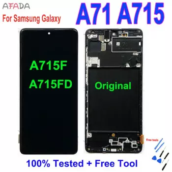 6,7 "ЖК-дисплей для Samsung A71 A715 A715F A715FD ЖК-дисплей с сенсорным экраном дигитайзер в сборе A71 A715 Замена ЖК-дисплея