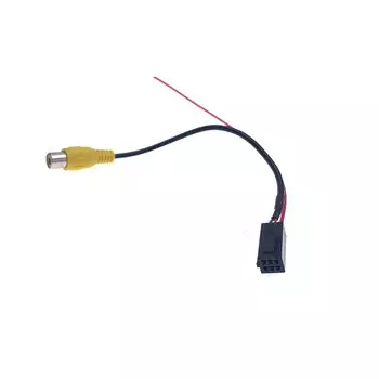 6 8-контактный автомобильный радиоприемник с камерой заднего вида и разъемом RCA, кабель-переходник для Caska OME HBS D106 D116