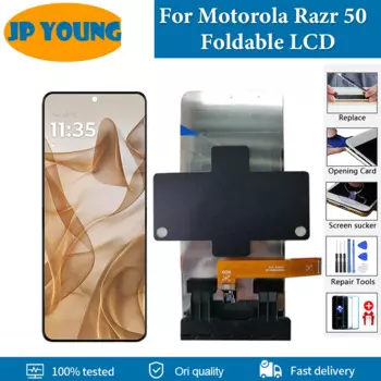 6,9-дюймовый складной ЖК-дисплей AMOLED для Motorola Razr 50, ЖК-дисплей, дигитайзер сенсорного экрана в сборе для Motorola Razr Gen 4, замена ЖК-дисплея