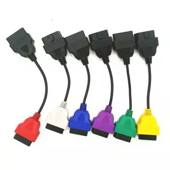 Новейший 6-цветный диагностический кабель-адаптер для автоматического разъема OBD2 для FiatECUScan и Multiecuscan для Fiat Alfa Romeo и Lancia