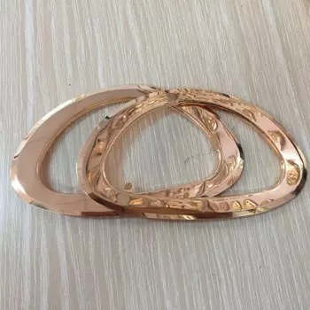 6-дюймовая золотая металлическая ручка кошелька, овальная острая ручка сумки