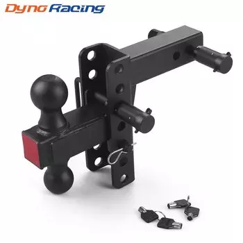 6-дюймовый регулируемый противоугонный сцеп для прицепа с 2-дюймовым приемником, шаровые сцепления 2 дюйма и 2-5/16 дюйма для грузовиков 12500 фунтов GTW