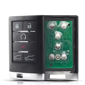 6-кнопочный БЕСКЛЮЧЕВОЙ пульт дистанционного управления KEYYOU брелок 315 МГц для Cadillac Escalade STS CTS DTS 2008- 2011 Автомобильный ключ FCC: OUC6000066