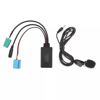 6-контактный аудиокабель Bluetooth, автомобильный стерео адаптер AUX с микрофоном, подходящий для Renault Clio/Espace/Megane