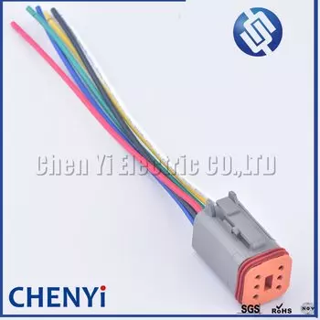 Автомобильный разъем DT06-6S DT04-6P yuyi