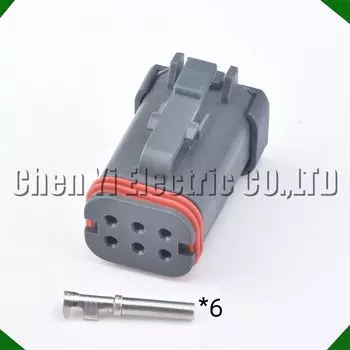 6-контактный Женский автомобильный водонепроницаемый разъем для немецкой версии, штепсельная Вилка серии DT, штепсельная вилка ASM
