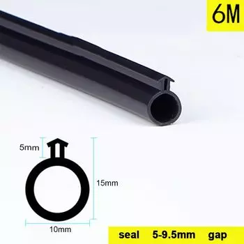 6 м O-тип, уплотнительная лента для изоляции окна, гибкая, простая в установке, пробка для сквозняков, резиновая уплотнительная лента, пылезащитная, звукоизоляционная