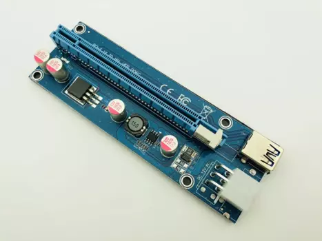 6 шт. 006C Riser USB 3,0 PCI-E PCI Express Riser Card 1x к 16x GPU удлинитель адаптер кабель 60 см 6pin Riser Card для BTC Mining