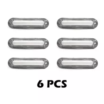 6 шт./10 шт. 12 В 24 В 6 светодиодных боковых габаритных фонарей автомобиля, внешнее предупреждение, задний фонарь, индикаторная лампа прицепа, грузовик, оранжевый, белый, красный