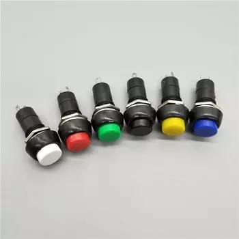 6 шт. пластиковые кнопочные переключатели ZHRIVOER PBS-11A/PBS-11B 12 мм
