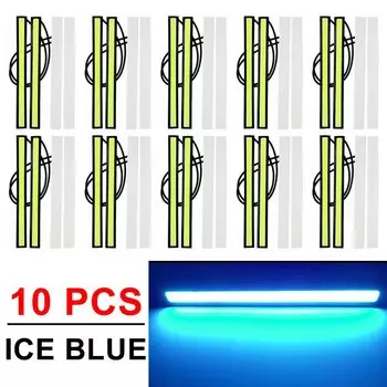 6 шт. 17 см дневные ходовые огни DRL автомобильный Стайлинг светодиодная лампа водонепроницаемая COB грузовик лодка велосипед универсальный 12 В освещение дальнего света белый