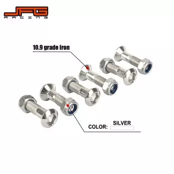 6 шт. 8*25 мм звездочки, комплекты пятен, винты для HONDA SUZUKI KAWASAKI YAMAHA KTM RMZ DRZ YZF KXF KLX CRF Dirt Bike Pit Bike