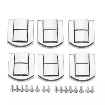 6 шт. антикварные застежки для коробок DRELD серебристые