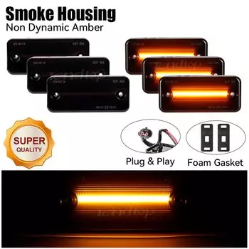 6 шт. динамический светодиодный боковой габаритный фонарь, указатель поворота, мигалка для Iveco Fiat Ducato Citroen, реле Peugeot Boxer Renault VOLVO