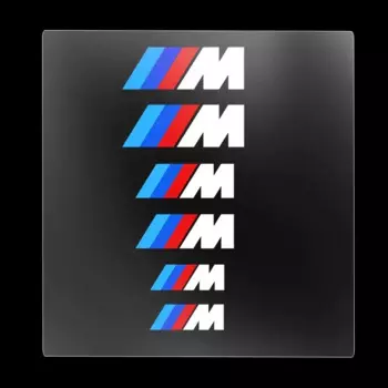 6 шт. для BMW 1 3 5 7 серии M Performance E46 E52 E53 E60 E61 E62 автомобильный тормозной суппорт графические наклейки гоночный тюнинг наклейки Hi-Temp