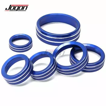 6 шт. для Ford Bronco 2021-23 салон автомобиля, центральная консоль, кондиционер переменного тока, аудио ручка, кольцо регулировки радио, кнопка 4WD, аксессуары