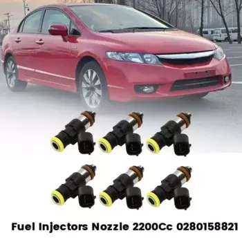 6 шт., форсунка 2200Cc 0280158821 для бензиновых топливных форсунок для Honda Civic Acura RSX Ford VW Mazda Dodge Toyota GM