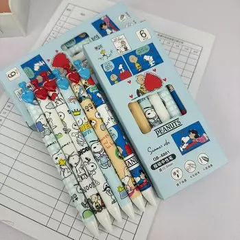 6 шт. гелевые ручки MINISO Snoopy 0,5