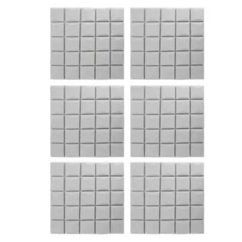 6 шт. грибная звукоизоляционная пена звукопоглощающая хлопковая акустическая панель студийная звукоизоляционная пенопластовая клинья плитка, 50X50x3 см