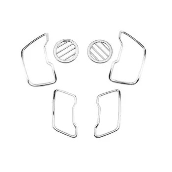 6 шт., хромированные блестки на выходе автомобиля из АБС-пластика для Kia Sportage SL 3 R Sportage3 SportageR 2011-2015, комплект, накладка на вентиляционное отверстие, наклейка