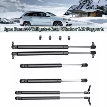 6 шт. капот + задняя дверь + задний стеклоподъемник для Jeep Grand Cherokee 1999-2004 55352897AB 55137022AB 55136965AA