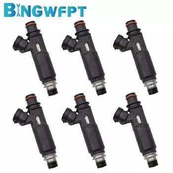 6 шт./комплект, форсунка топливного инжектора 195500-4370 для Mitsubishi Montero 2003 2004 2005 2006 3.8L V6 1955004370 MR578878