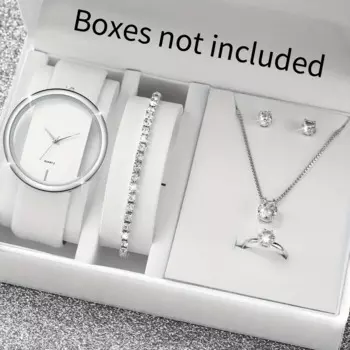 6 шт./комплект, Женские кварцевые наручные часы из ПУ кожи