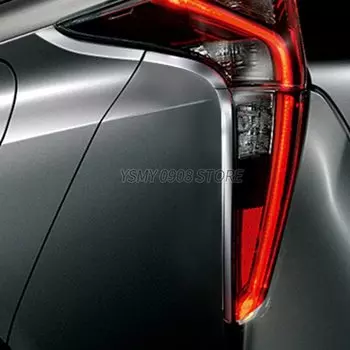 6 шт. крышка рамки заднего фонаря для Toyota Prius 50 2015 2016 г. внешний вид автомобиля хромированный задний фонарь украшения аксессуары для стайлинга