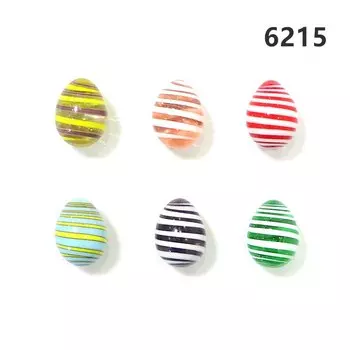 6 шт. Мини стеклянные пасхальные яйца JSSMTLP