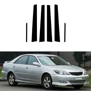 6 шт., накладки на стойки дверей и окон для Toyota Camry XV30 2002 2003 2004 2005 2006