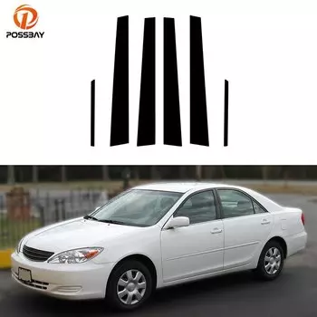 6 шт., накладки на стойки дверей и окон для Toyota Camry XV30 2002 2003 2004 2005 2006