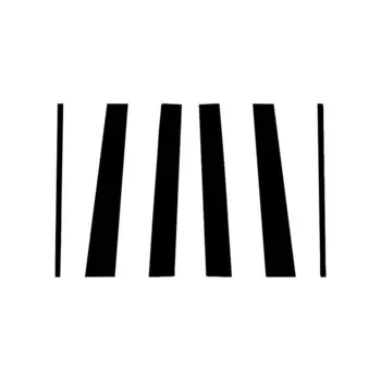 6 шт., наклейки на Автомобильные стойки, дверь, окно, обшивка, наклейки для Skoda Fabia 2007-2014/для Skoda Fabia MG 2010-2014