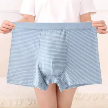 6 шт./партия, мужские хлопковые трусы-боксеры, со средней посадкой