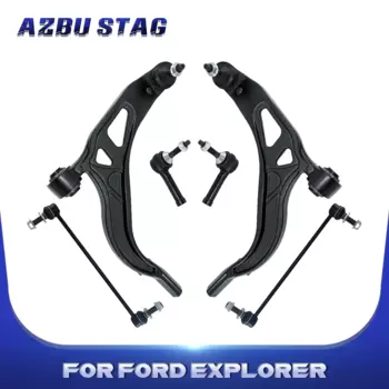 6 шт., передний, нижний, левый, правый рычаг управления для Ford Explorer Police 2011, 2012, 2013, 2014, 2015, 2016, 2017, 2018
