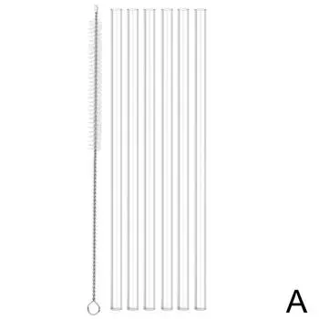 6 шт. прозрачных пластиковых соломинок для Кубка Стэнли с щетками KITPIPI