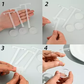 6 шт., прозрачный акриловый дисплей для сережек HORIHOFONE