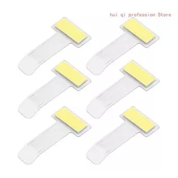 6 шт. самоклеющийся прозрачный держатель для карточек лобовое стекло автомобиля зажим для разрешения на парковку крепежные